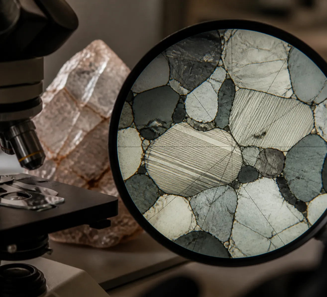 Microscope-based review of quartz grains showing why planar deformation features require specialist interpretation