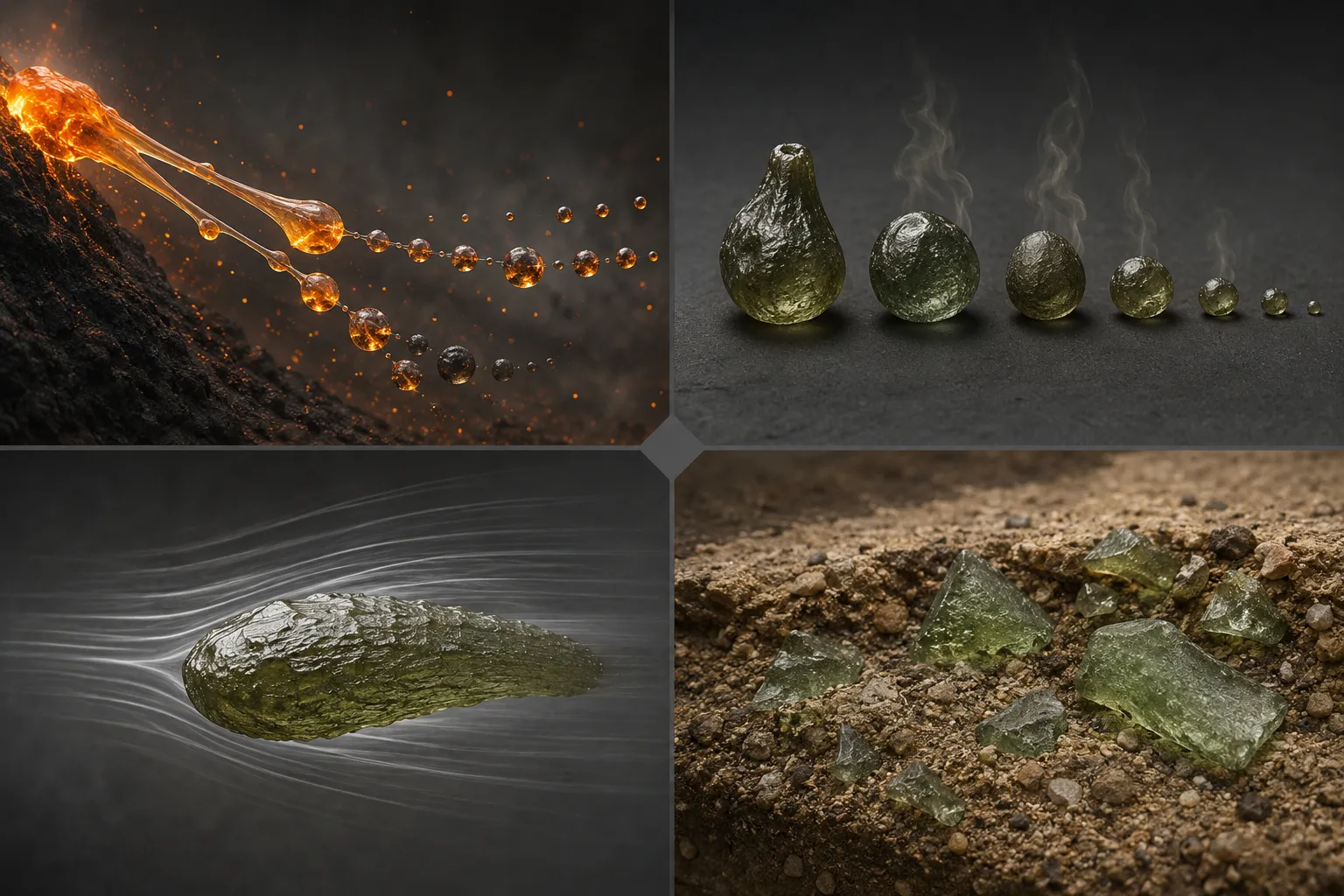 Moldavite size limits explained through fragmentation cooling aerodynamic stress and preservation
